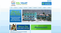 Desktop Screenshot of kolvalleyinstituteofnursing.com